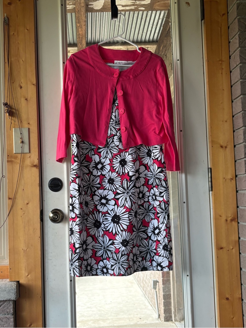 Chadwicks - 2 piece Pink Floral A-line Skirt